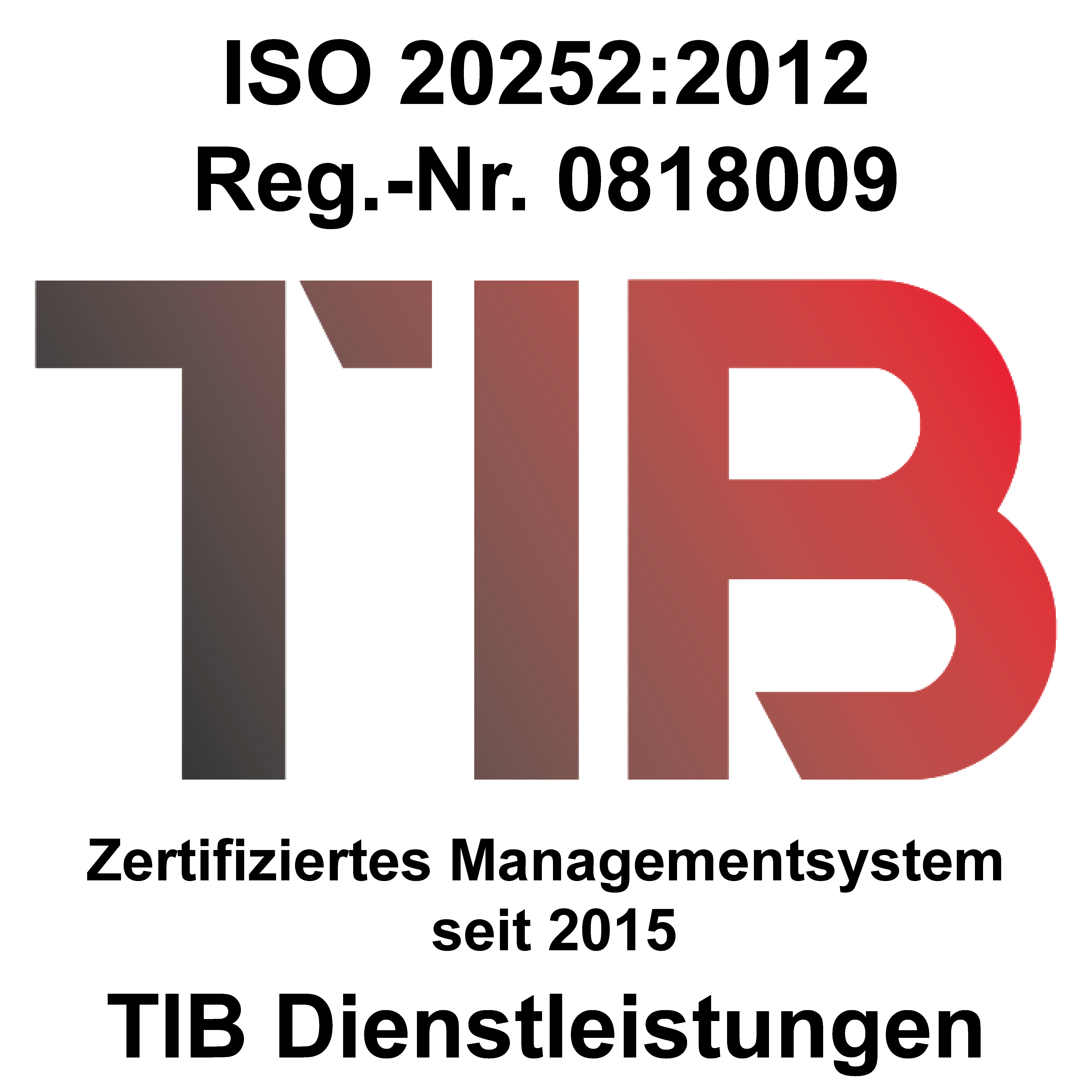 Zertifikat ISO 20252